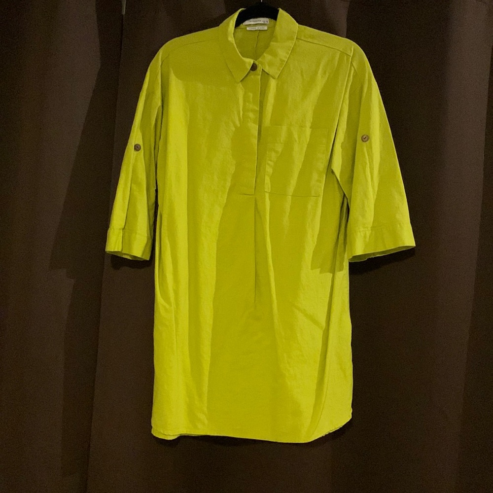 Reserved Linen Blend Shirt Dress